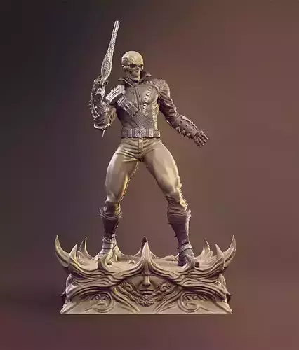 Ghost Rider 3D Model Ready to Print STL