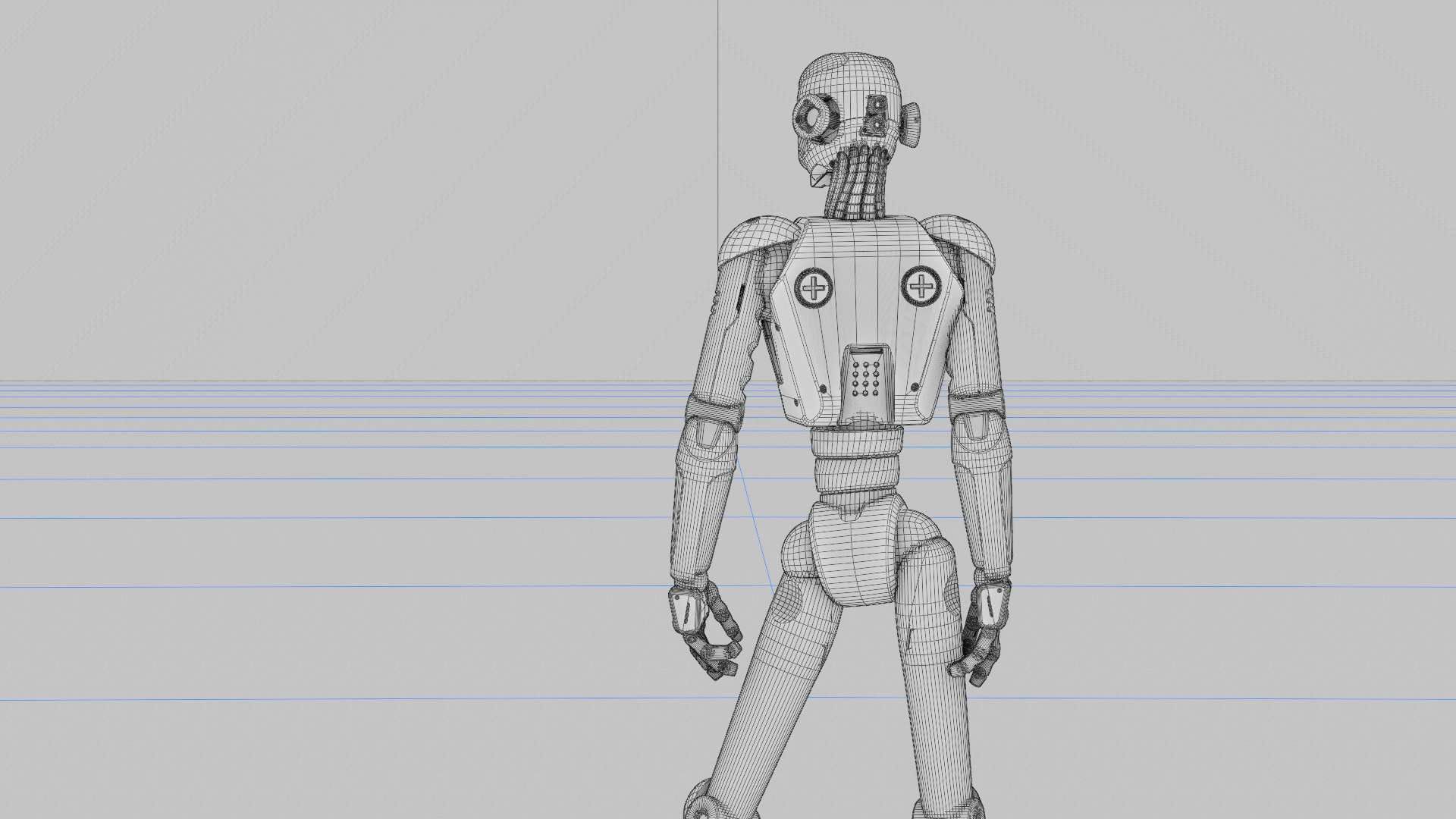 ANDROID JUNO-B  Rigged for Unreal Engine - Unity - MIXAMO  3D model_42