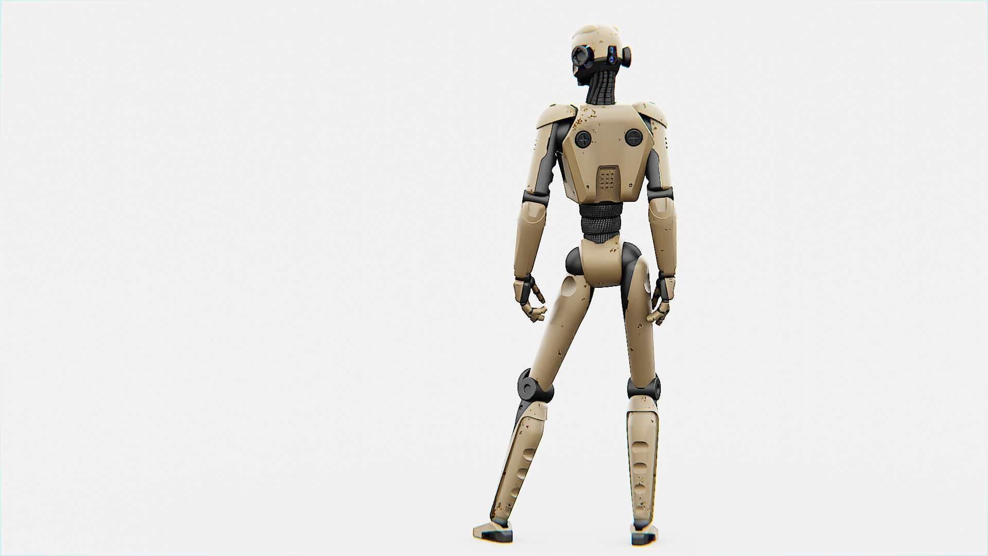 ANDROID JUNO-B  Rigged for Unreal Engine - Unity - MIXAMO  3D model_8