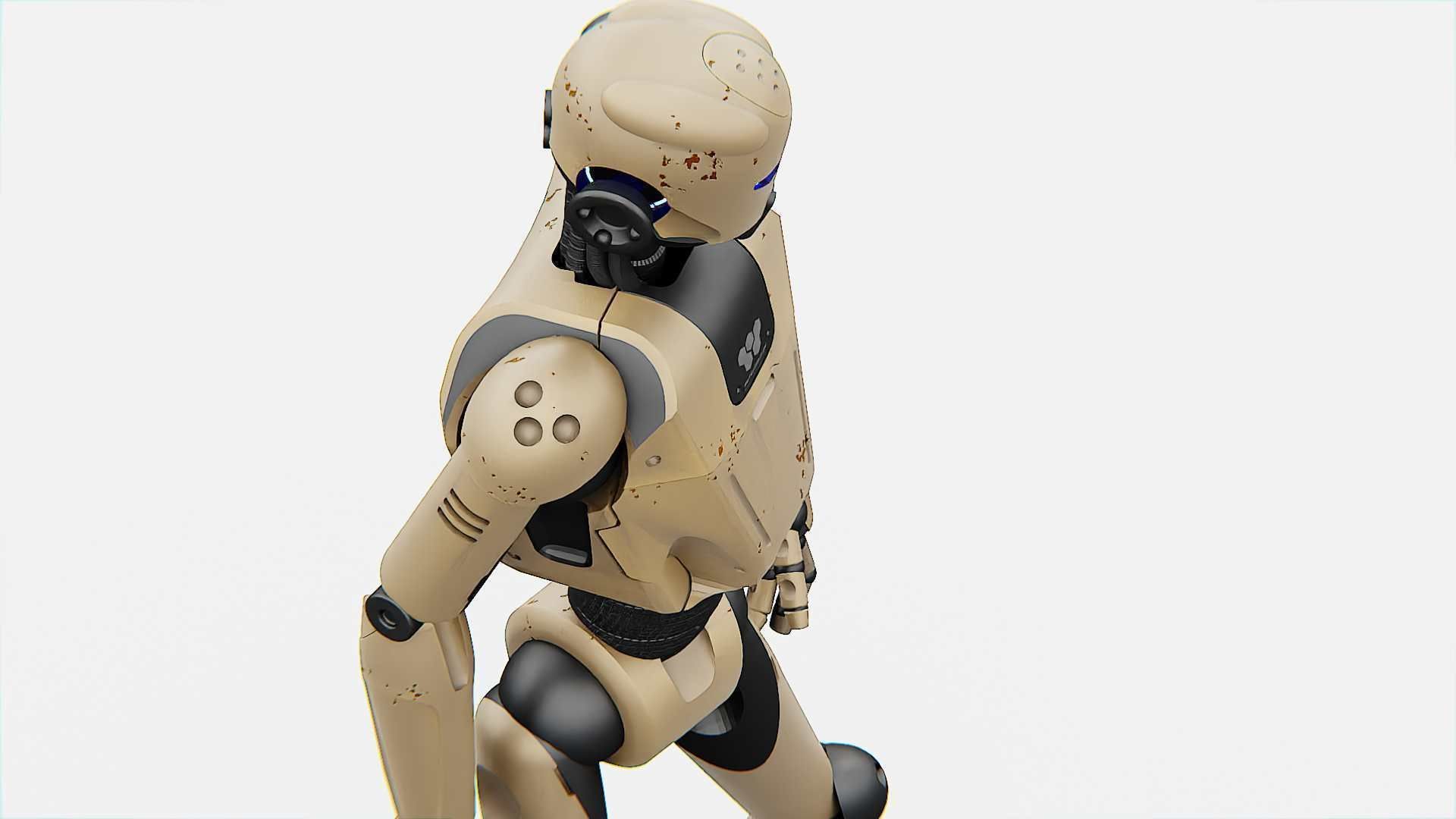 ANDROID JUNO-B  Rigged for Unreal Engine - Unity - MIXAMO  3D model_20