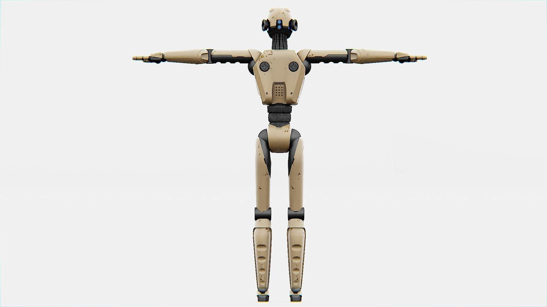 ANDROID JUNO-B  Rigged for Unreal Engine - Unity - MIXAMO  3D model_23