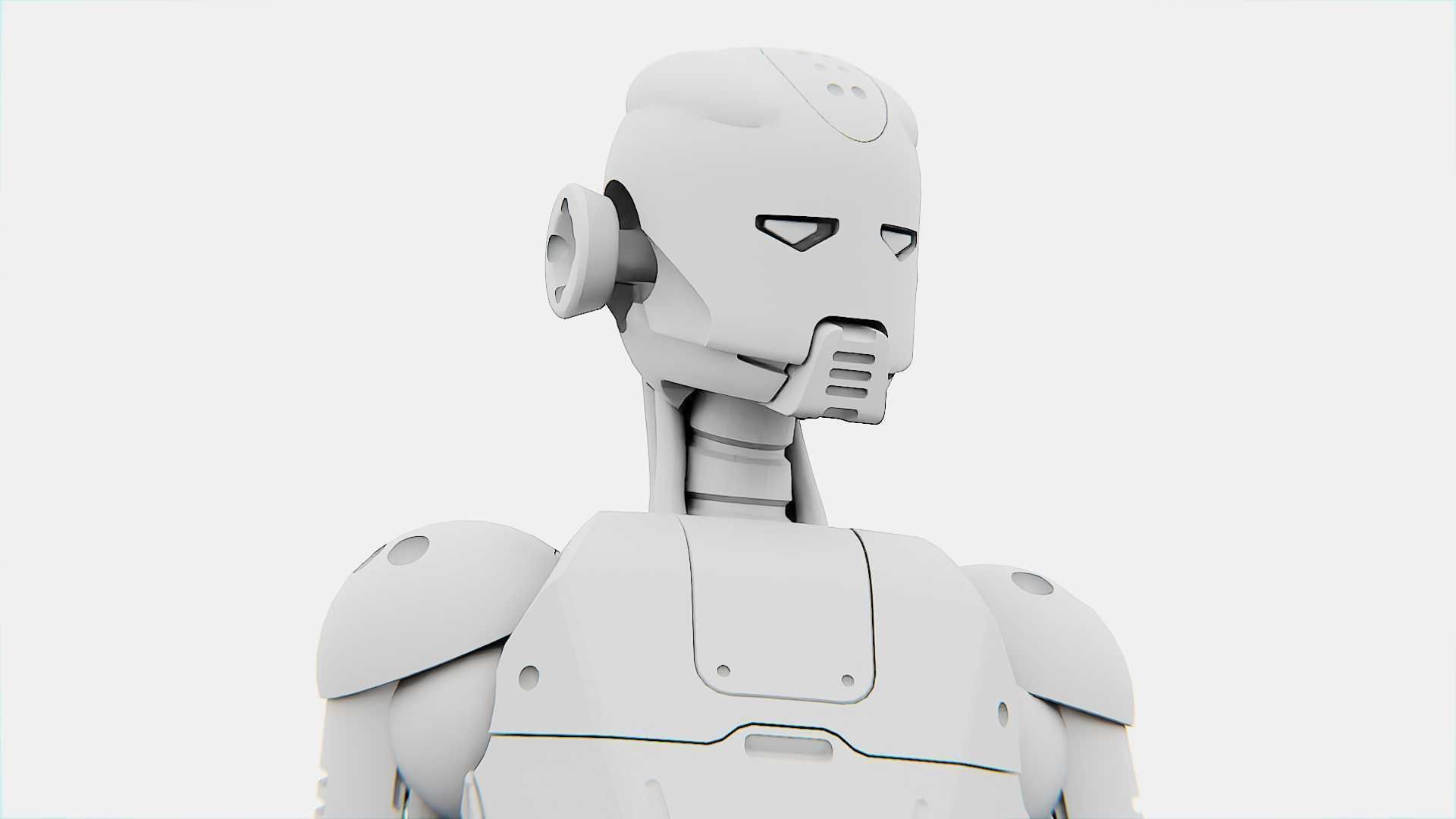 ANDROID JUNO-B  Rigged for Unreal Engine - Unity - MIXAMO  3D model_34