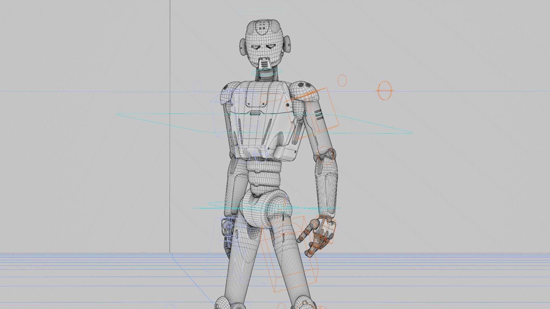 ANDROID JUNO-B  Rigged for Unreal Engine - Unity - MIXAMO  3D model_41