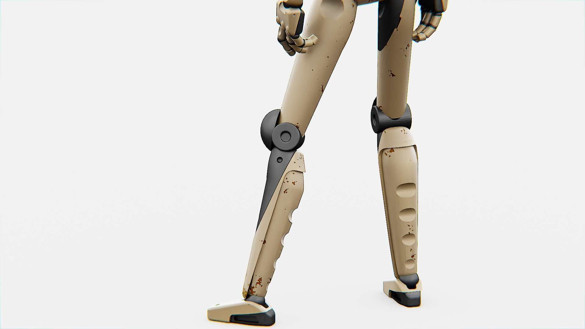 ANDROID JUNO-B  Rigged for Unreal Engine - Unity - MIXAMO  3D model_19