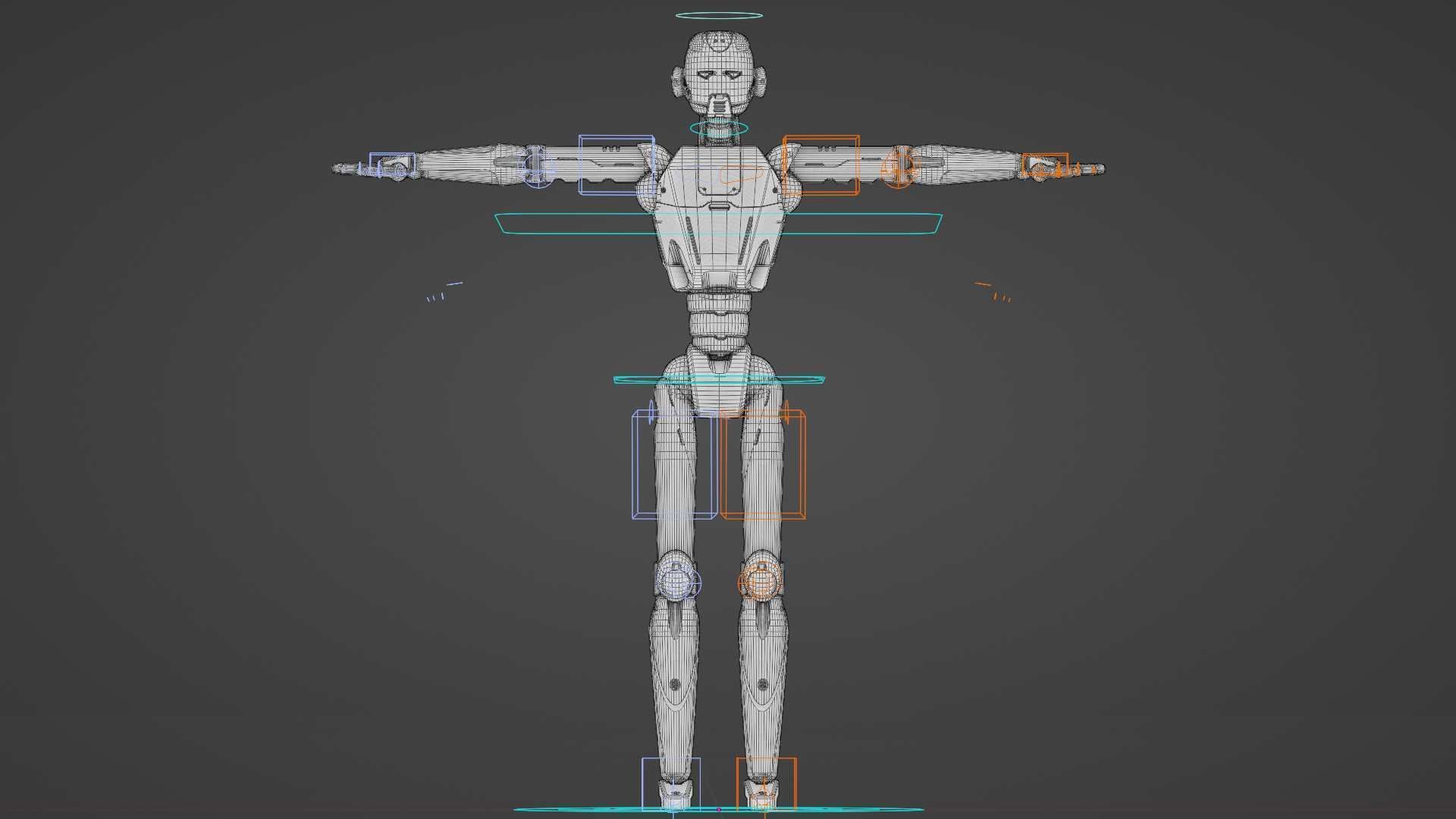 ANDROID JUNO-B  Rigged for Unreal Engine - Unity - MIXAMO  3D model_40