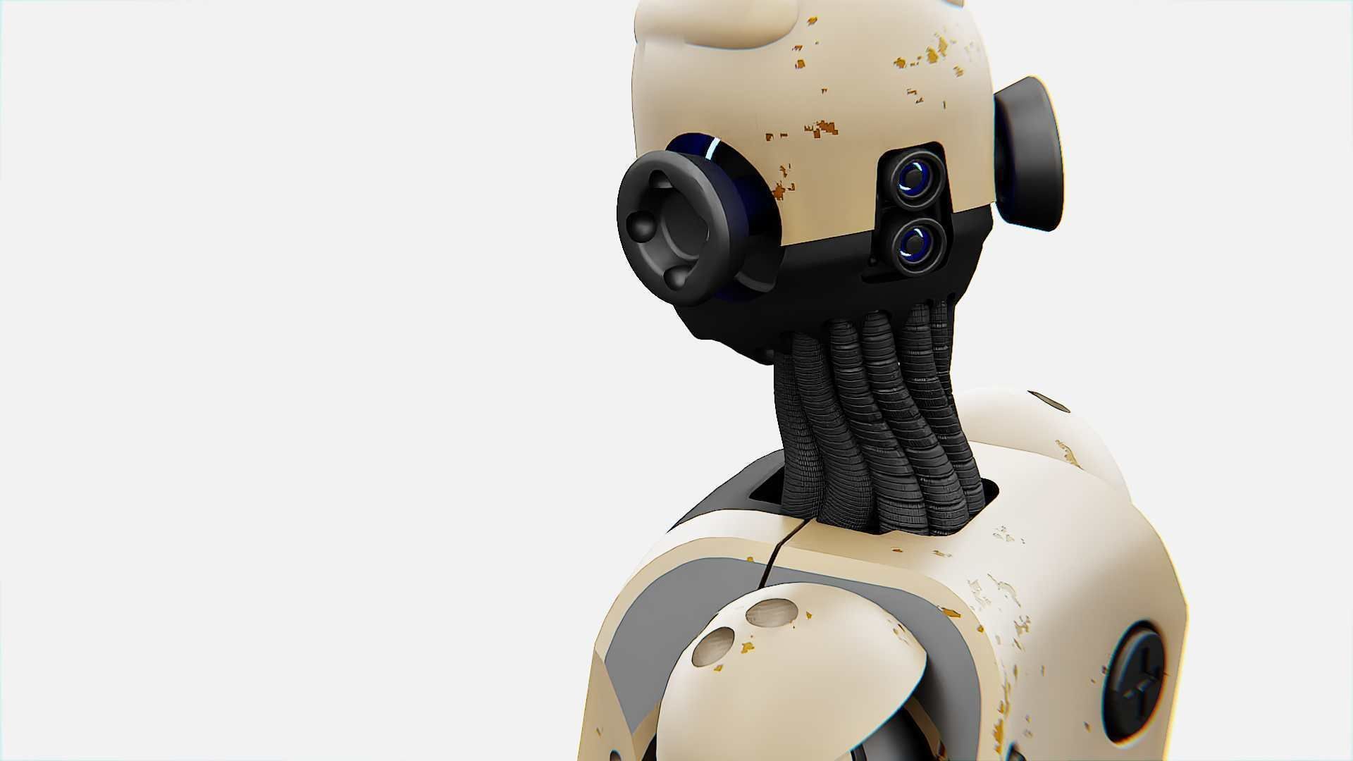 ANDROID JUNO-B  Rigged for Unreal Engine - Unity - MIXAMO  3D model_29