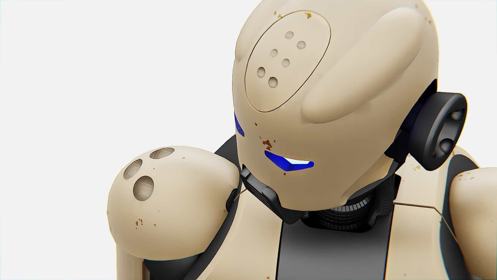 ANDROID JUNO-B  Rigged for Unreal Engine - Unity - MIXAMO  3D model_30