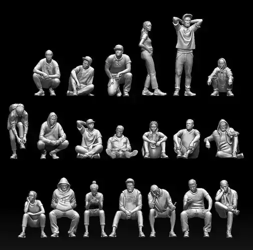 young people 3D print model