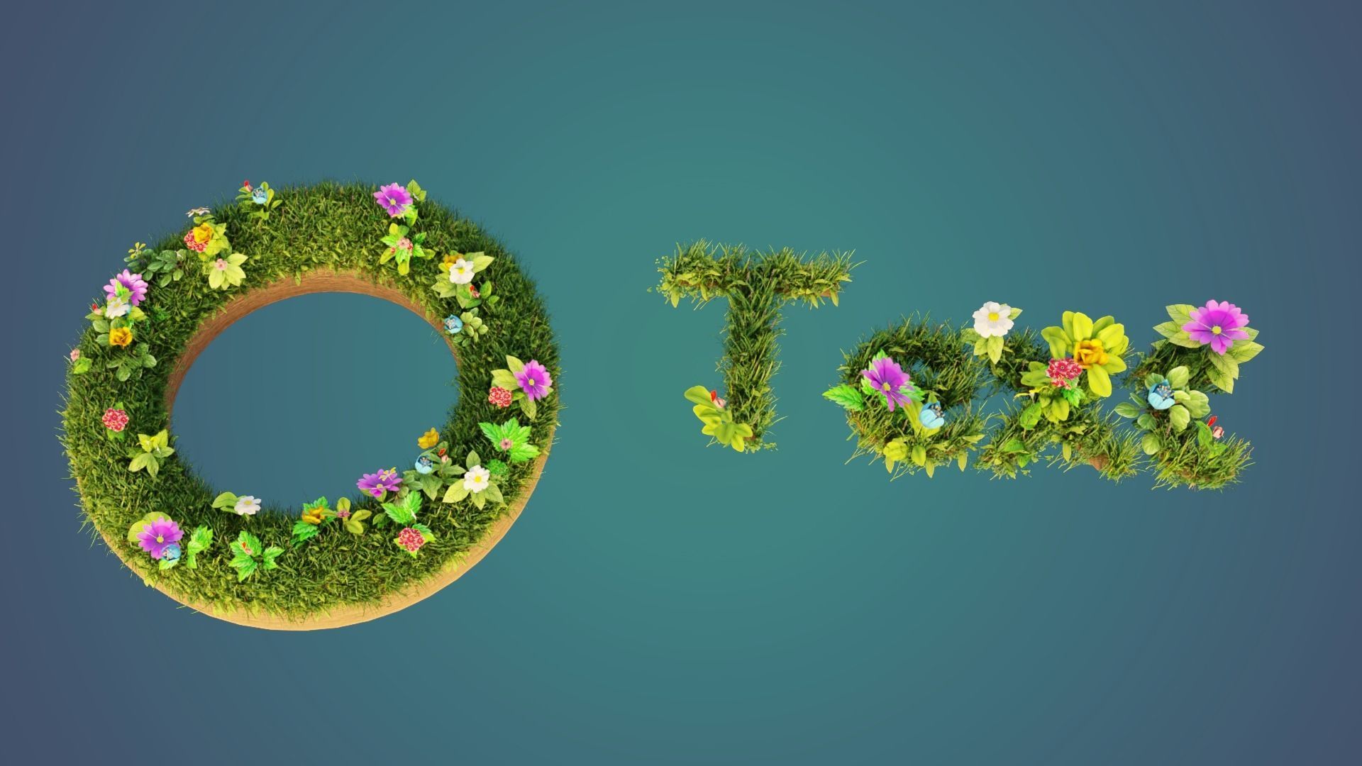 Blender 4 Grass and Flowers Meadow Procedural Geometry Node 3D model_6