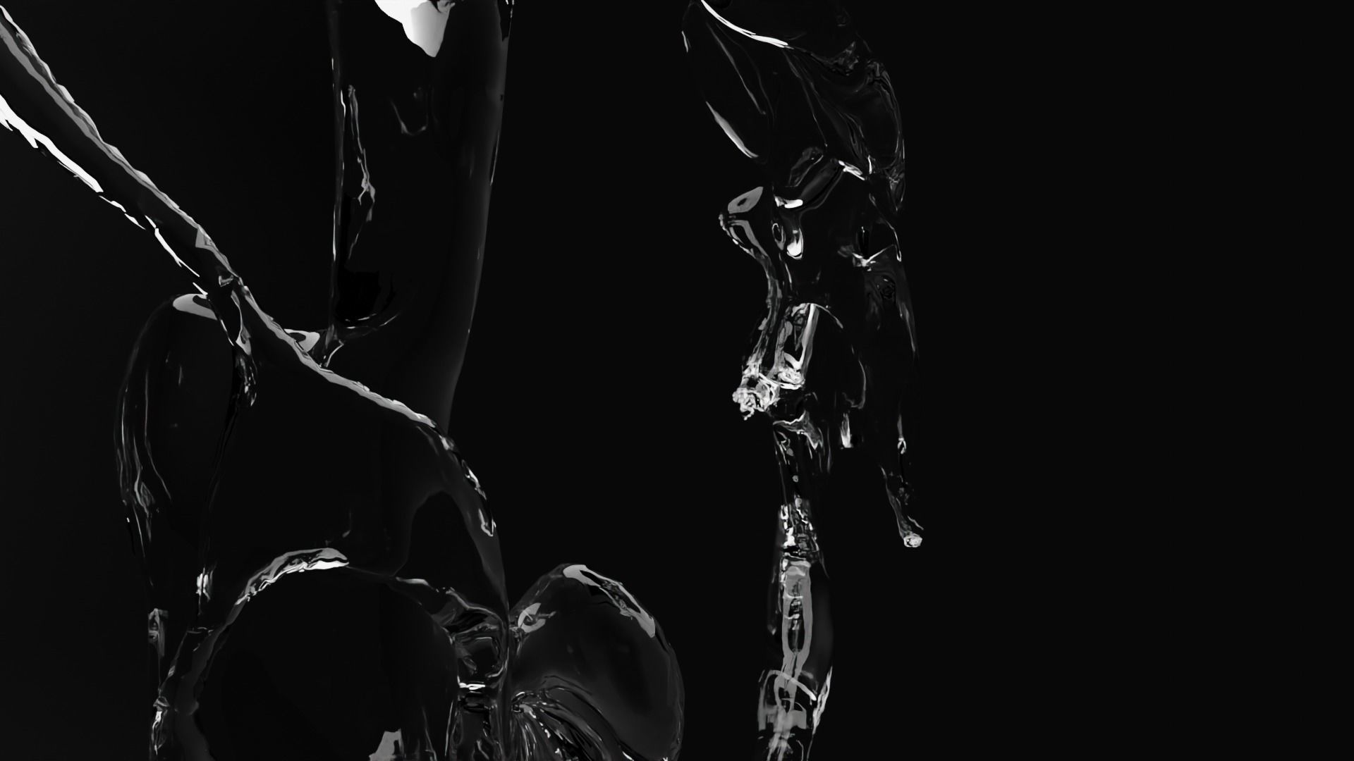 Water Circle Splash 3D model_3