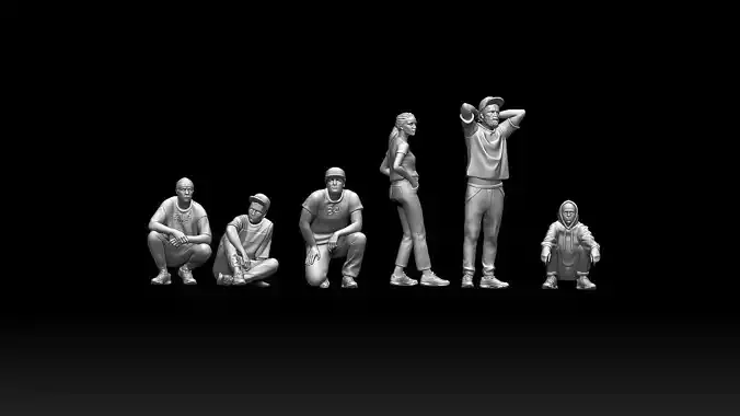 young people 3D print model