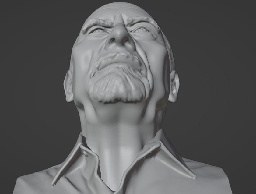 Irvin D Yalom 3D print model_13