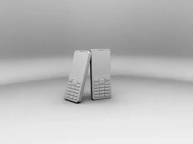 Mobile Model two cell phones Free 3D model