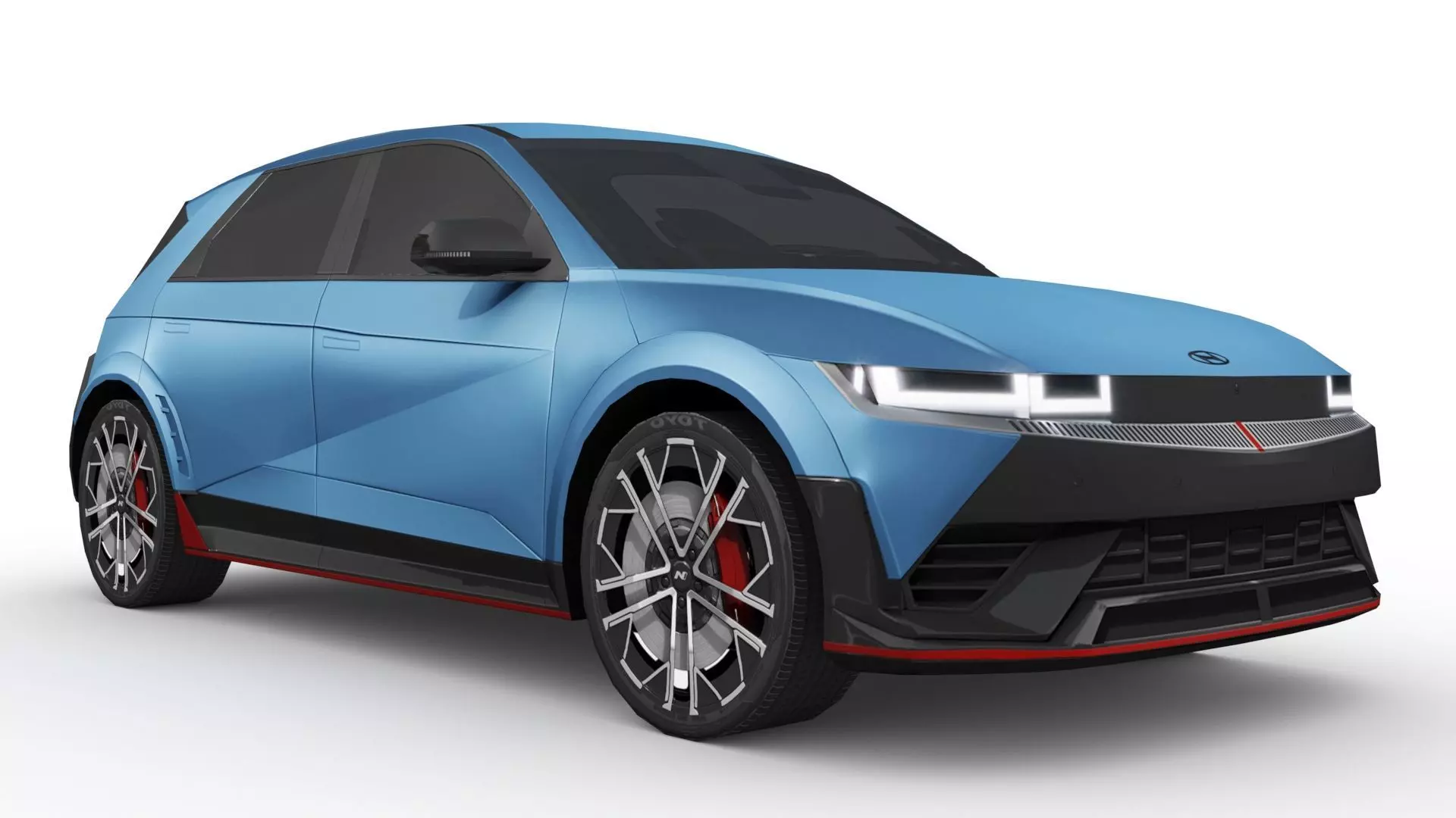 Hyundai Ioniq 5 N 2024 Low-poly 3D model