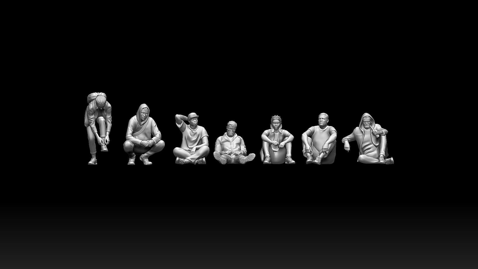 young people 3D print model_27