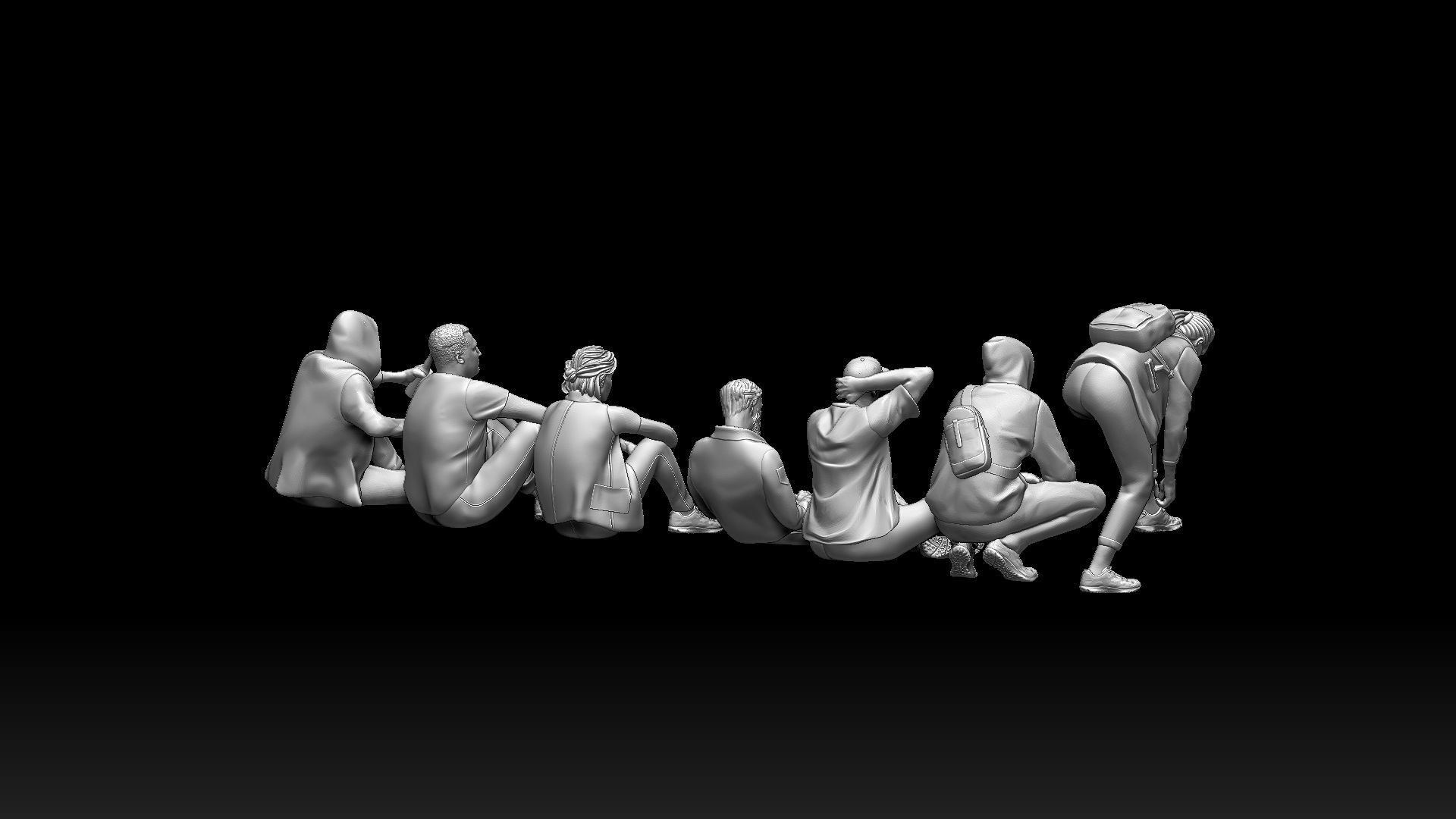 young people 3D print model_14