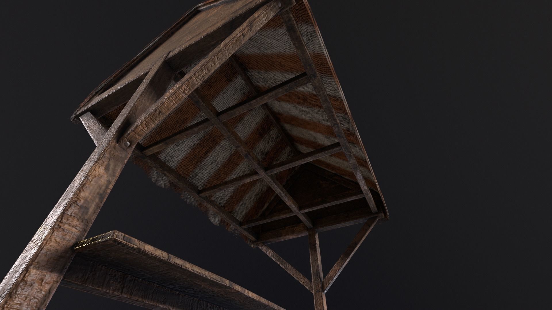 Medieval Market Stand Low-poly 3D model_24