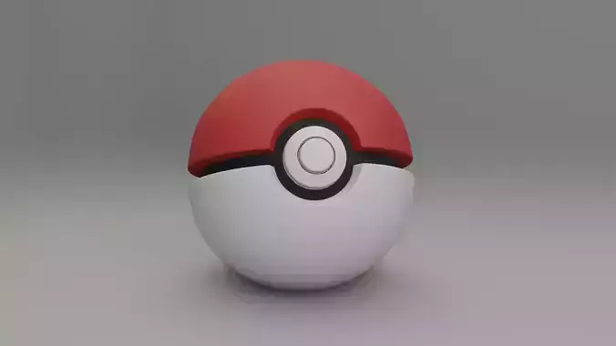 Pokemon Pokeball 3d Model 