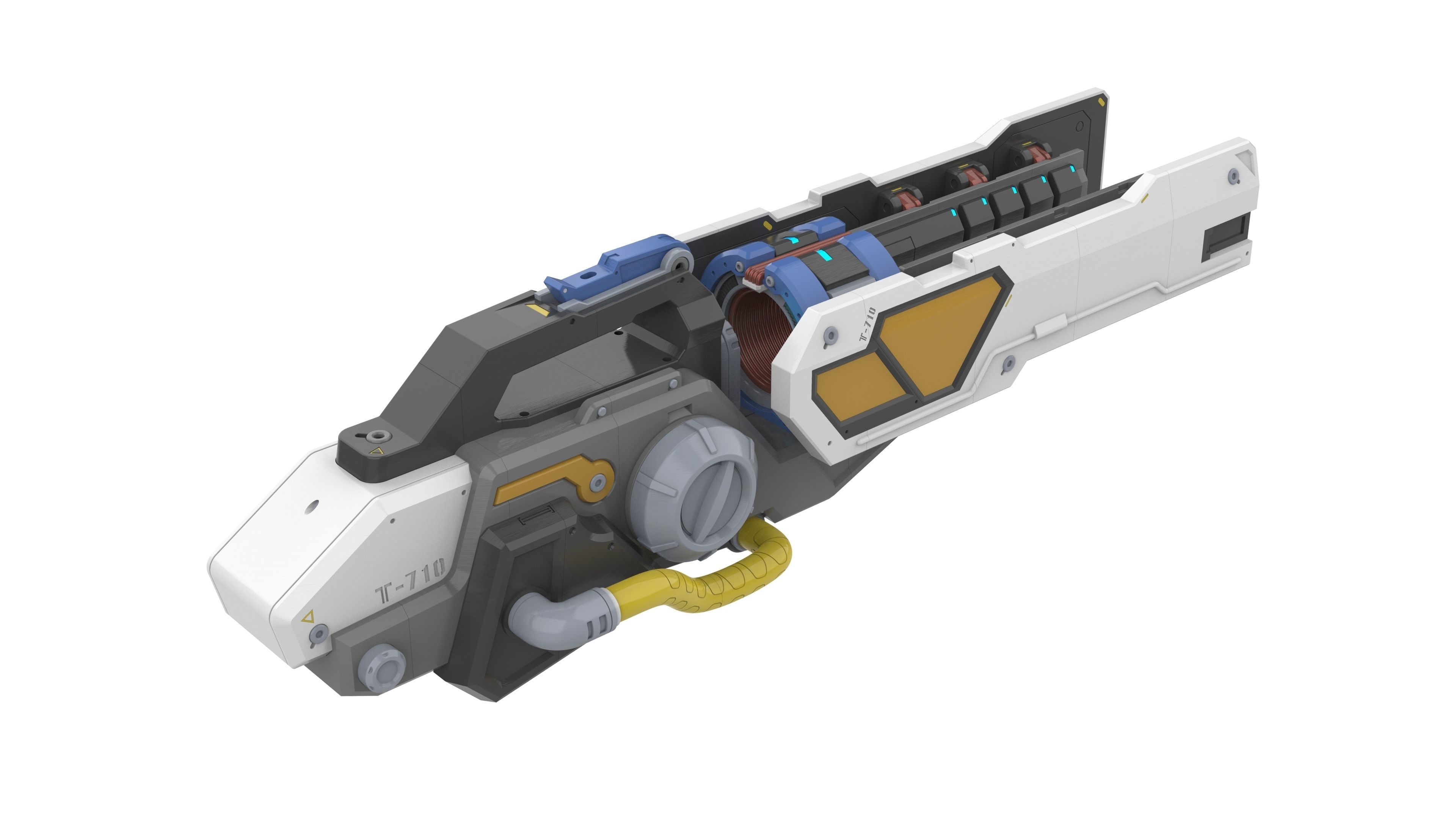 Winston Tesla Cannon - Overwatch - STL CAD - Commercial 3D print model_8