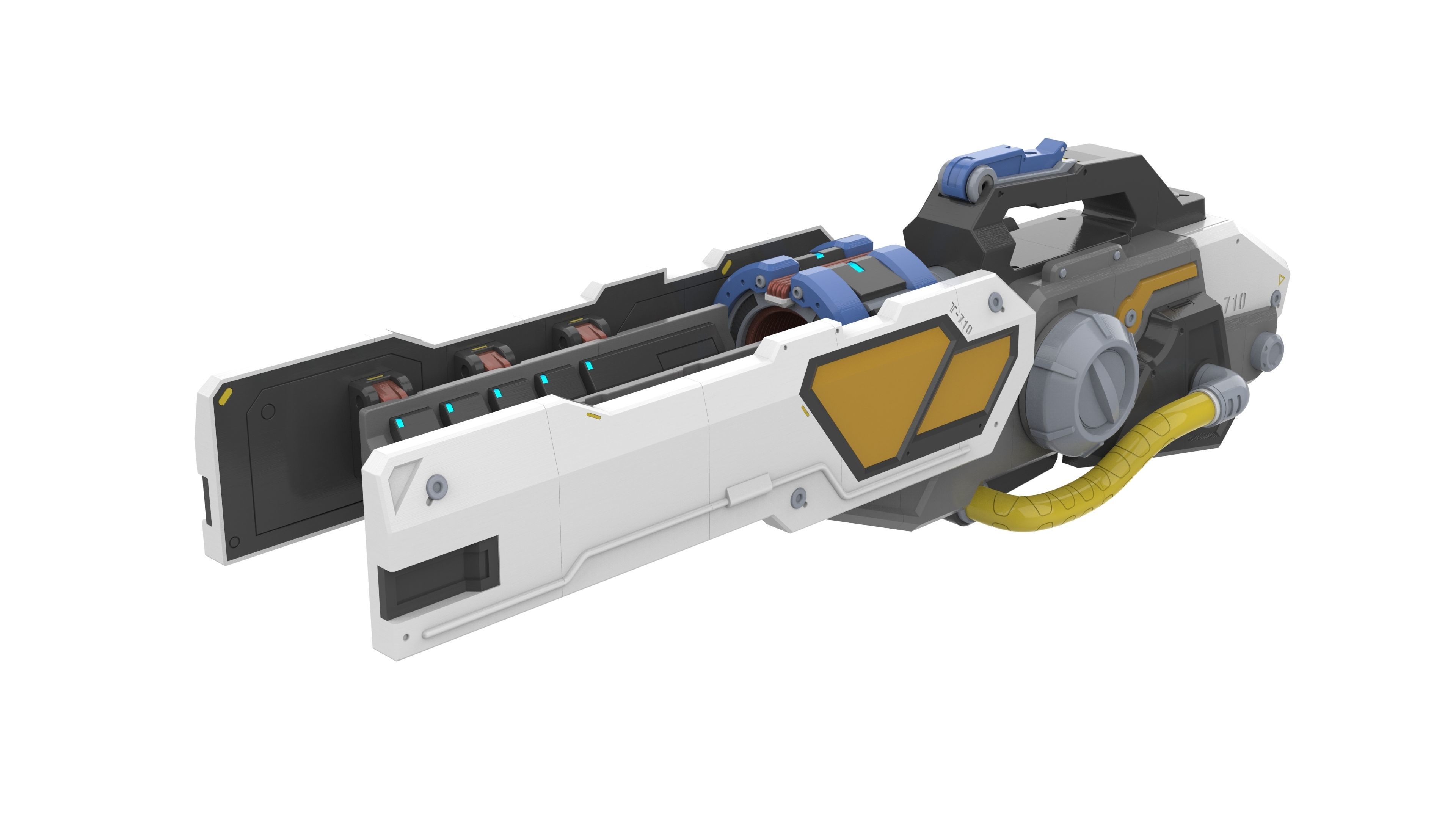 Winston Tesla Cannon - Overwatch - STL CAD - Commercial 3D print model_2
