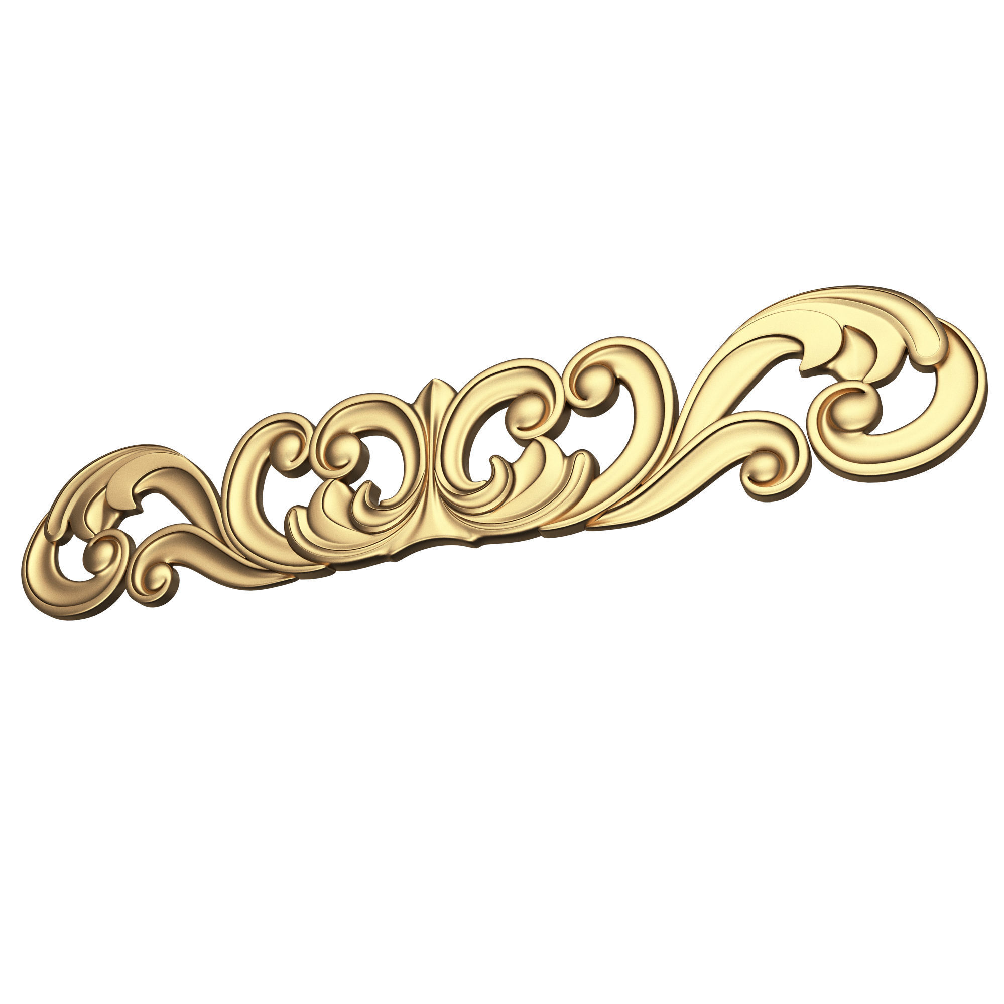 Collection of Carved Plaster Molding Decorations Low-poly 3D model_26