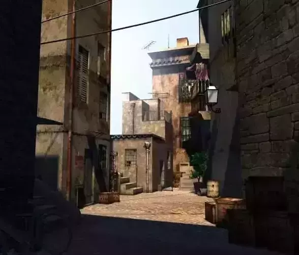 Old Street Alley  3D model