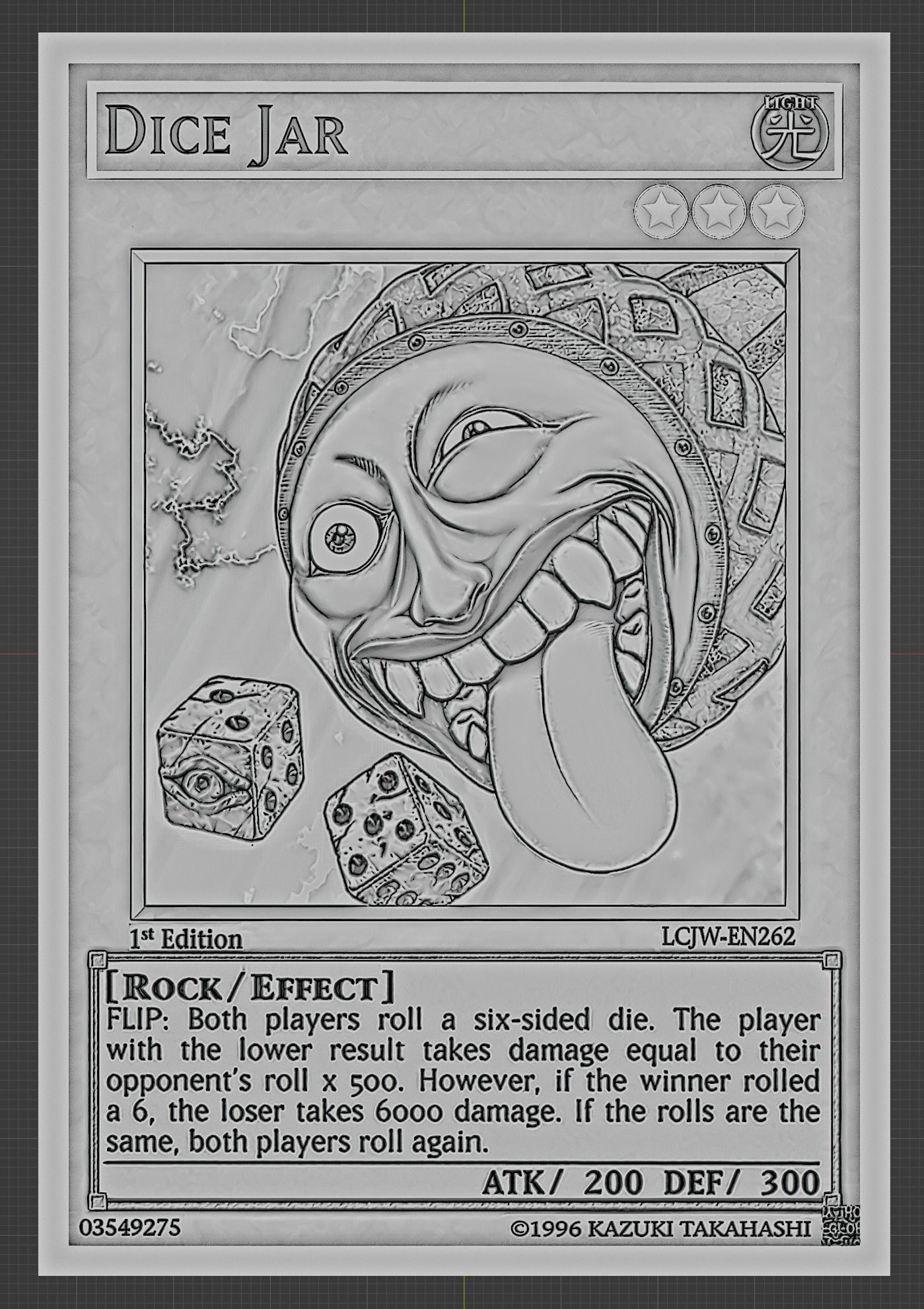 dice jar yugioh 3D model 3D printable CGTrader