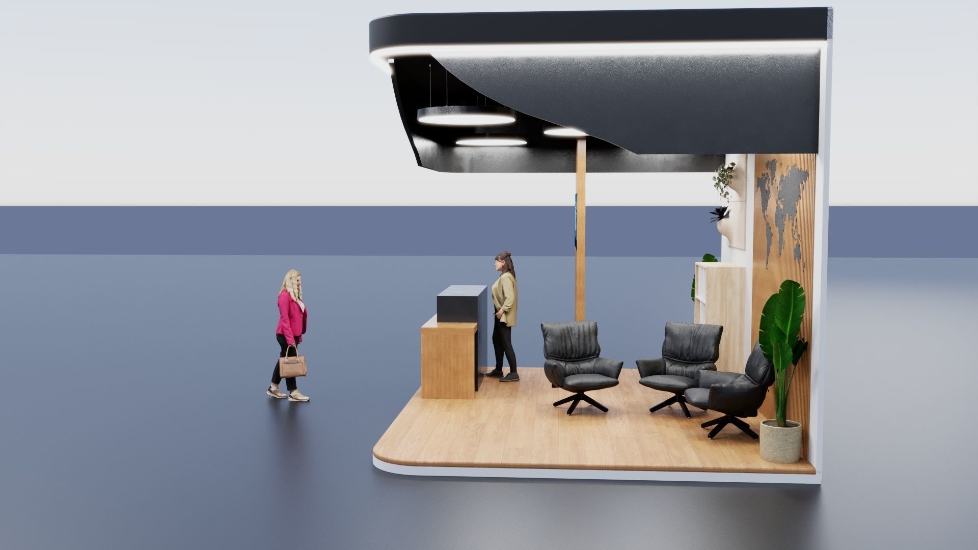 booth Exhibition 3D model_8