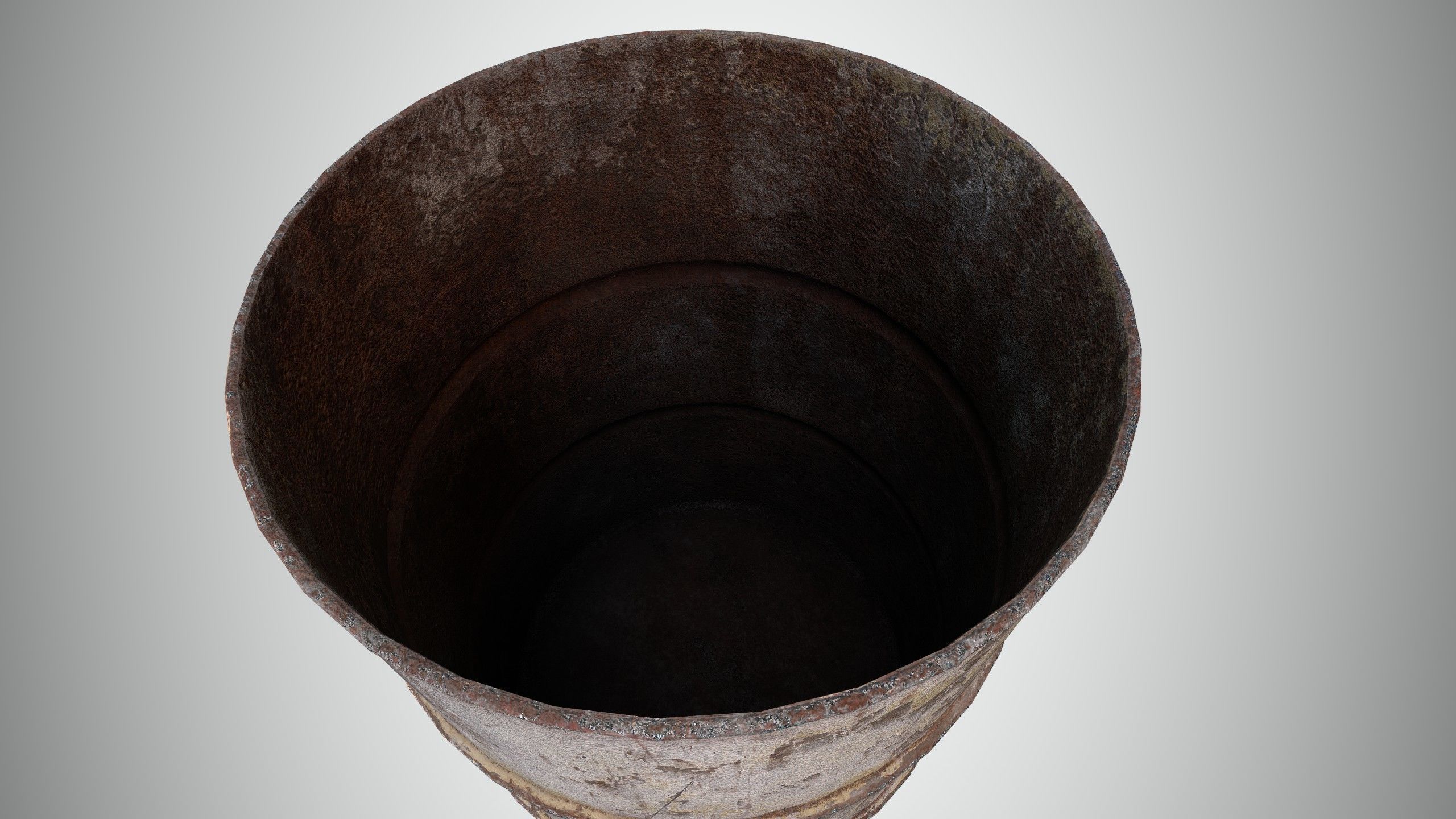 Oil Barrel 2 Open Low-poly 3D model_8