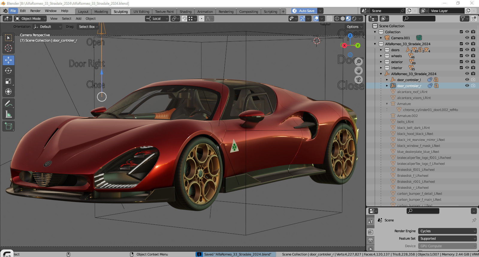 Alfa Romeo 33 Stradale 2024 3D model_45