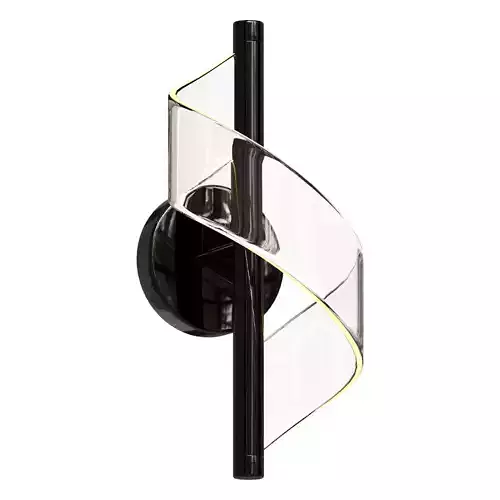 Modern creative screw shape living room backdrop wall lamp