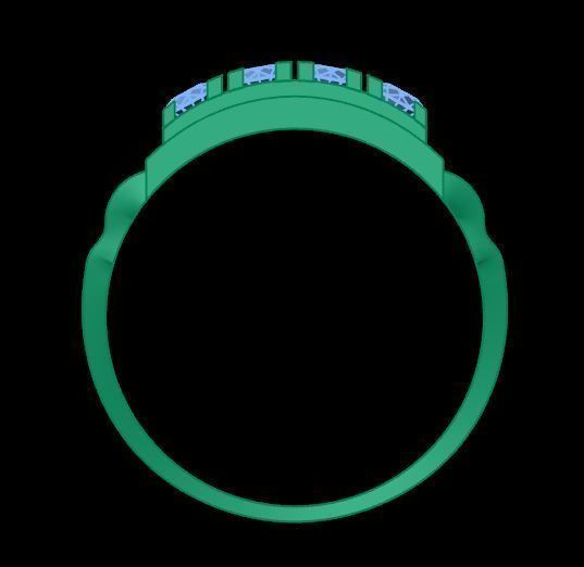 fasion ring for daimonds 3D print model_11