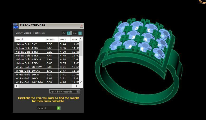 fasion ring for daimonds 3D print model_17