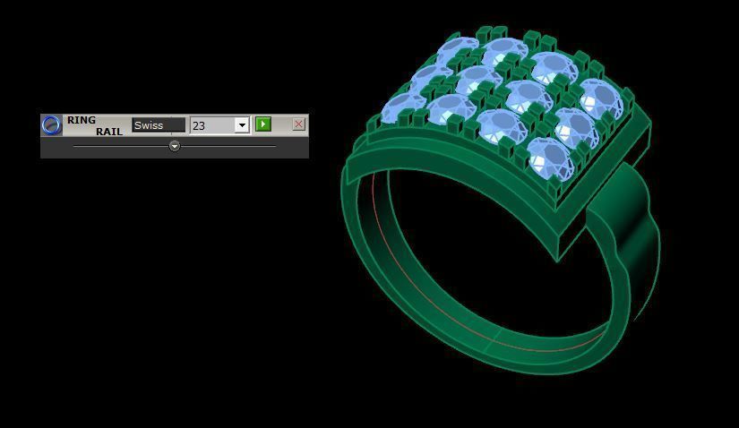 fasion ring for daimonds 3D print model_15