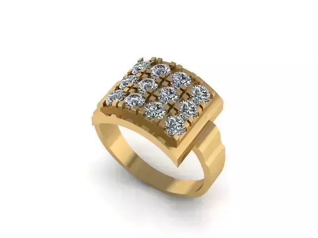 fasion ring for daimonds 3D print model