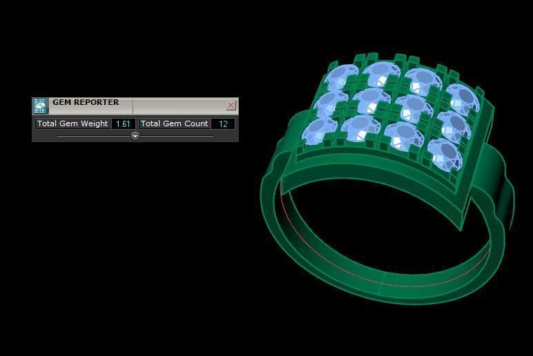 fasion ring for daimonds 3D print model_16