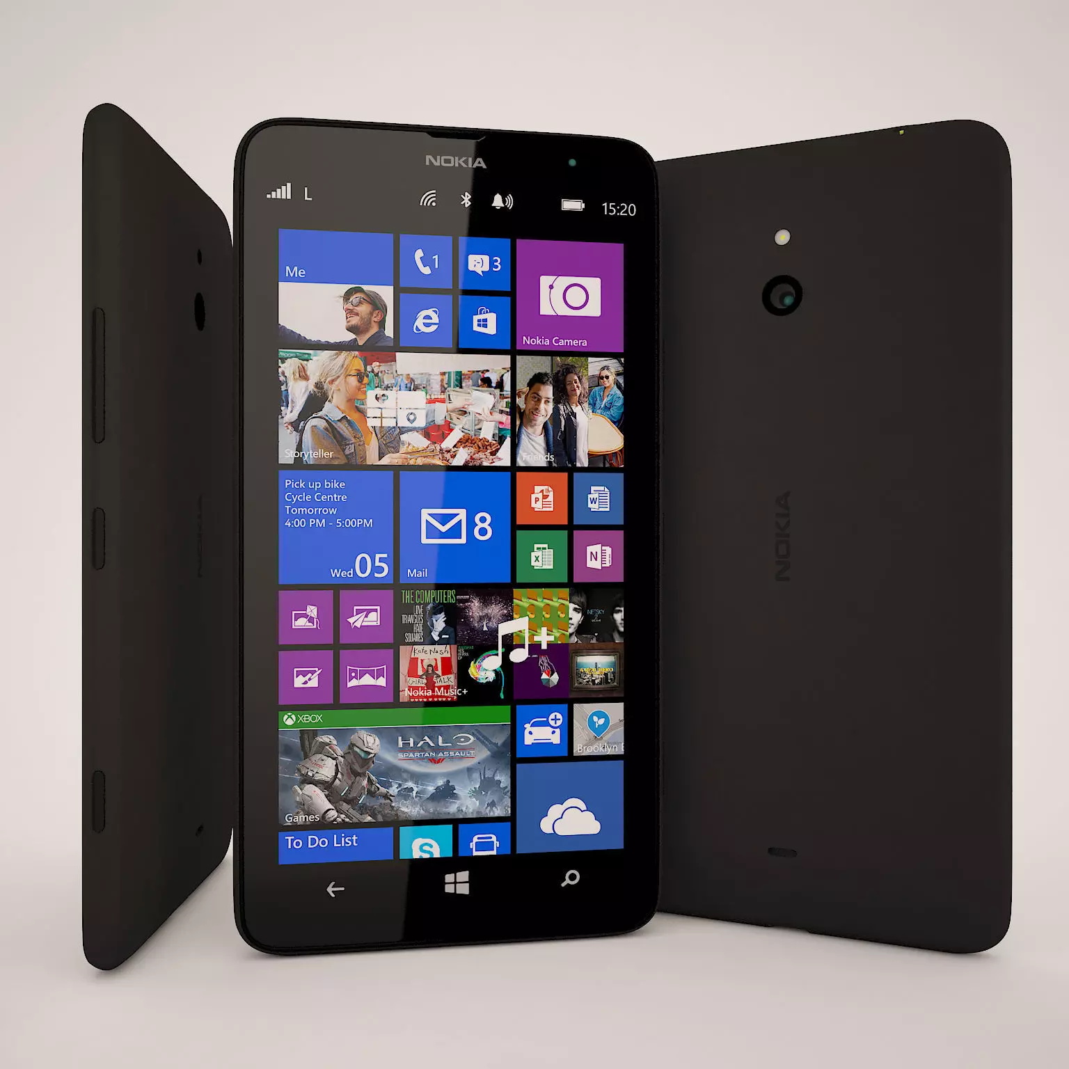 Nokia Lumia 1320 Black 3D model_0