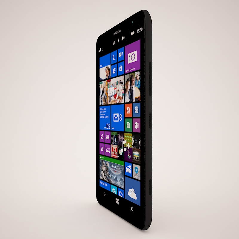 Nokia Lumia 1320 Black 3D model_4