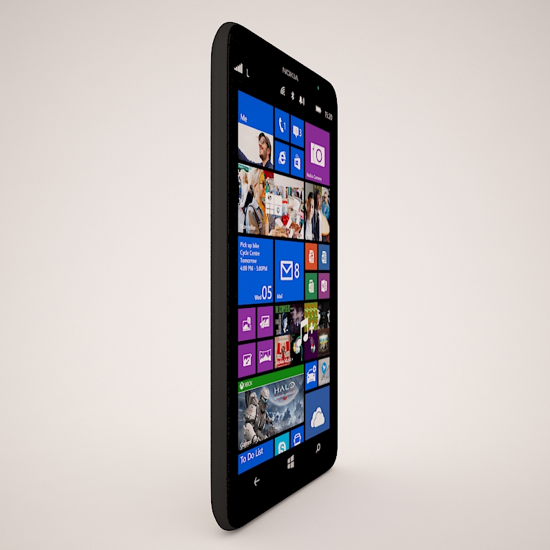 Nokia Lumia 1320 Black 3D model_12