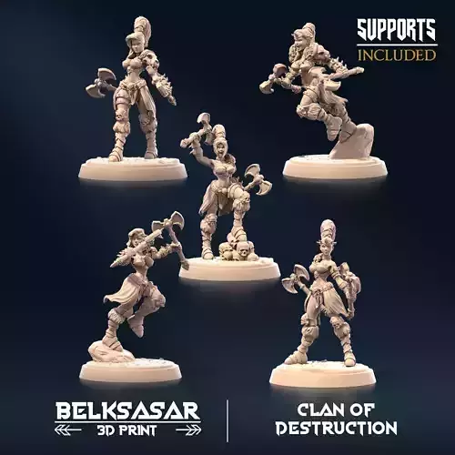 Barbarian of Destruction Set x5
