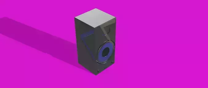 Detailed Speaker Low Poly Model