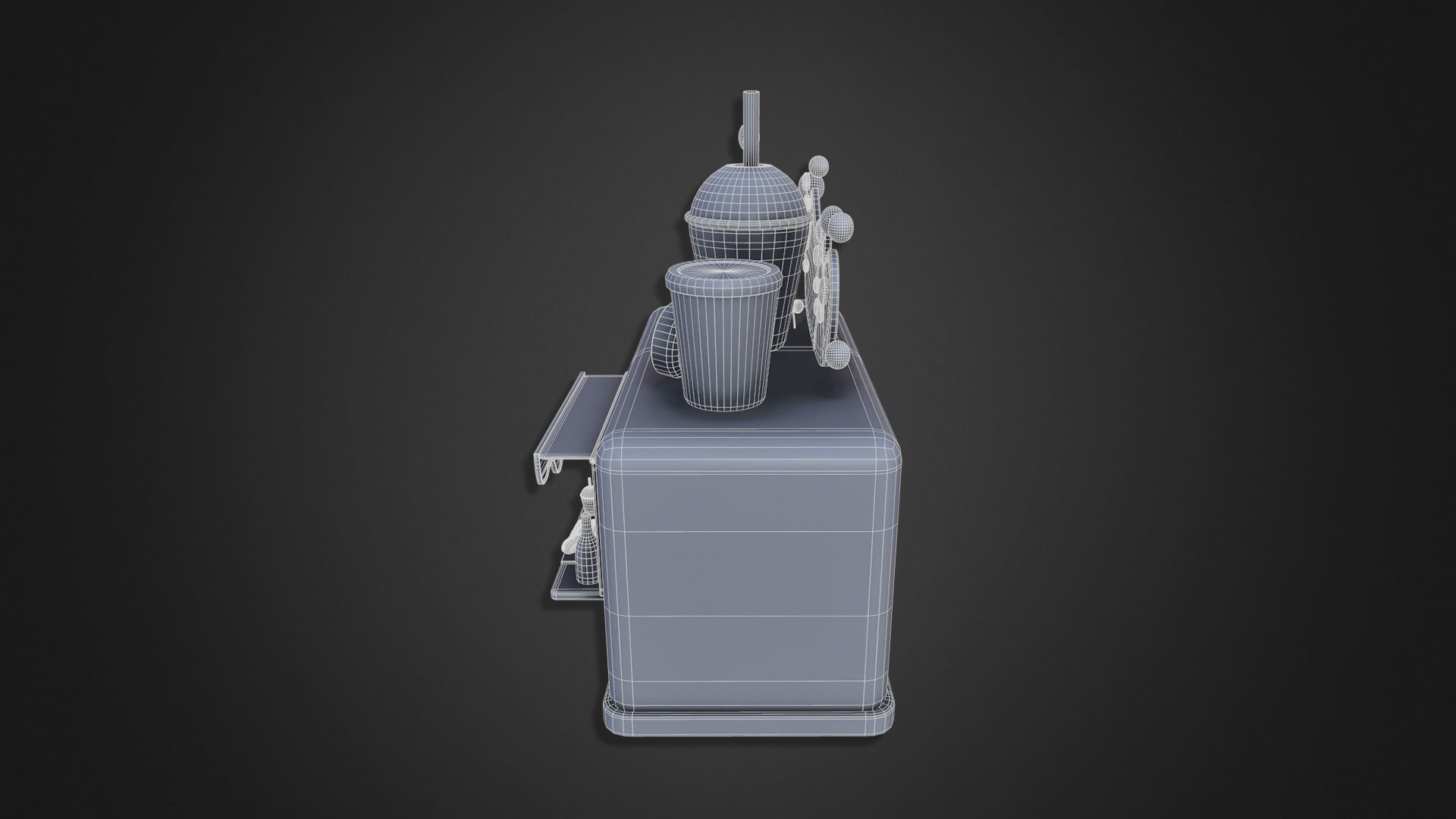 Asset - Cartoons - Food Car - Drinks Car 3D model_7