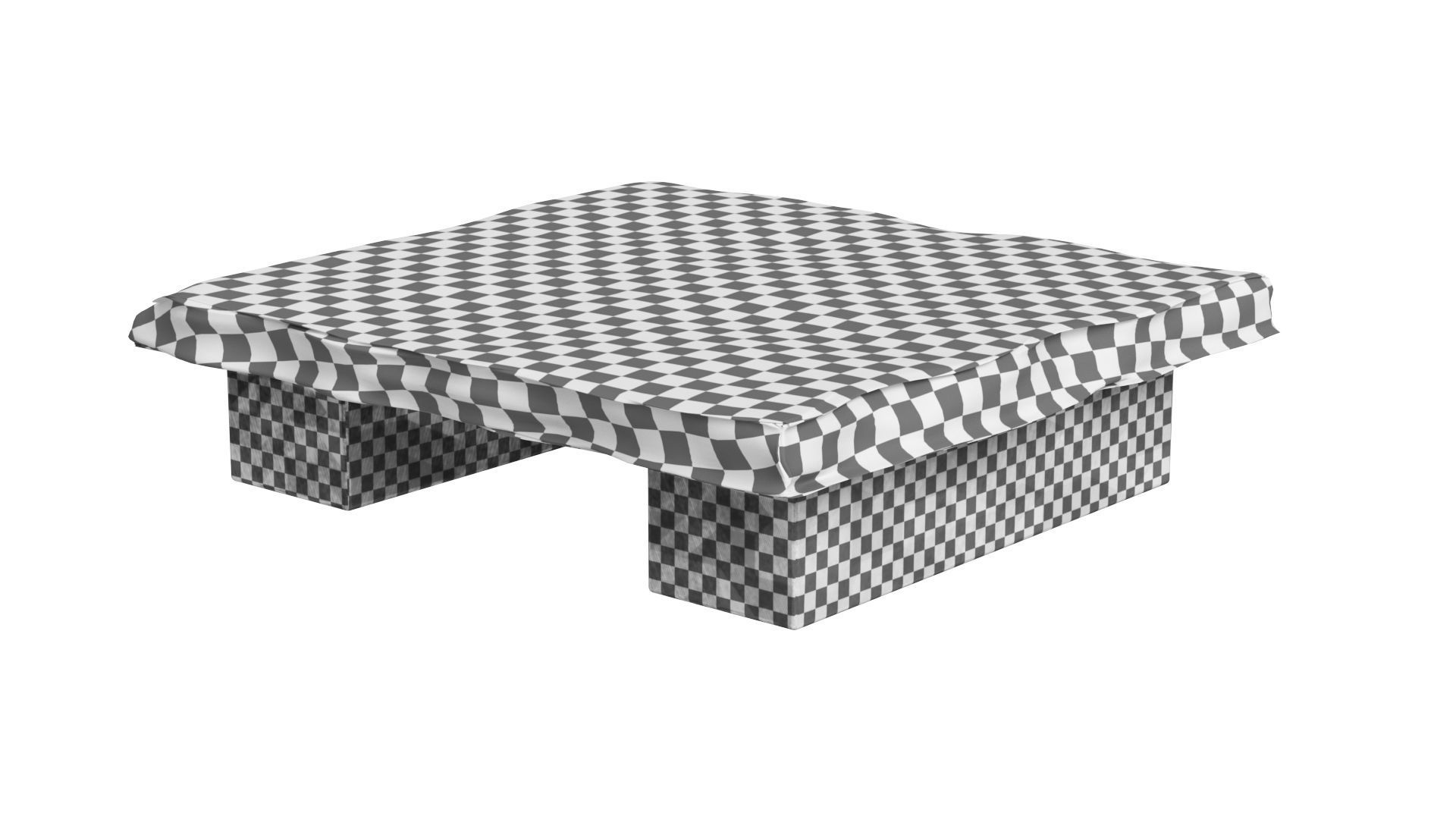 Vintage Slate Coffee Table 3D model_5