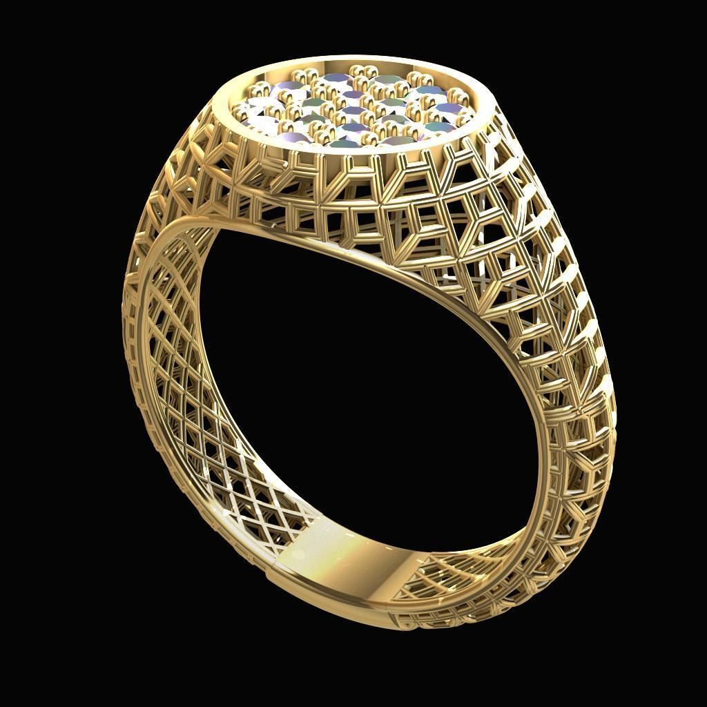 RING MAN DIRECT CASTING Texture 3D 3D print model_9