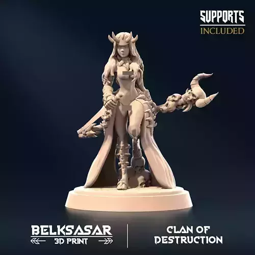 Devourer of Destruction C Nude 3D print model