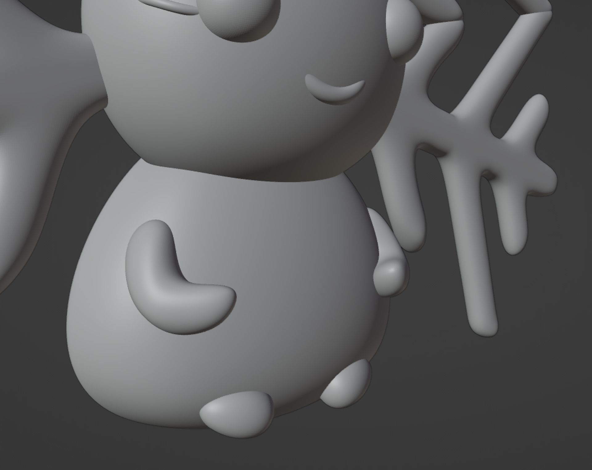 Snowflake Lady Christmas  hanging decoration 3D print model_7