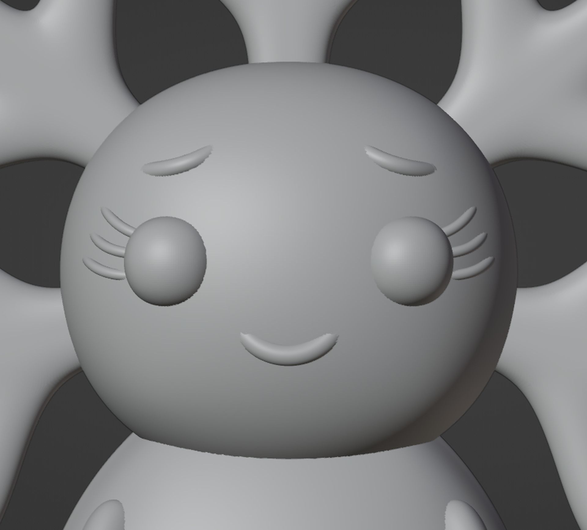 Snowflake Lady Christmas  hanging decoration 3D print model_6