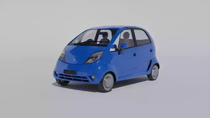 Car model Tata Nano 2008 Free low-poly 3D model