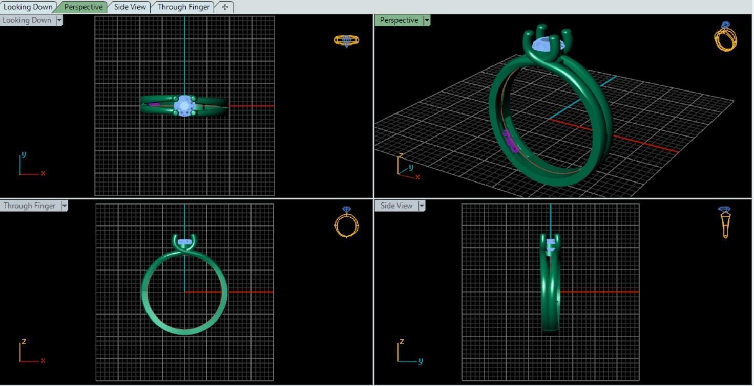 Ring for wedding 1 3D print model_3