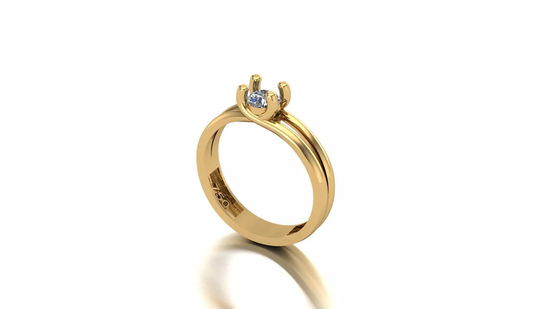 Ring for wedding 1 3D print model_0